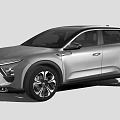 Silver Modern SUV With Sleek Body Design And Alloy Wheels