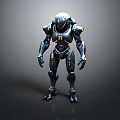 Mech Warrior Mech Soldier Machine Battlearm Mechanical Battlearm Machine Fighter Robot 3d model