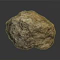 Natural Stone And Wood Decorative Piece With Textured Surface And Rustic Charm
