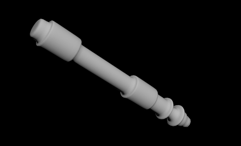 Modern parts up 3d model