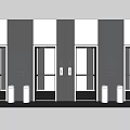 Modern Elevator Office Elevator High-rise Elevator Combination Elevator Button Floor Logo Combination Elevator Trash 3d model
