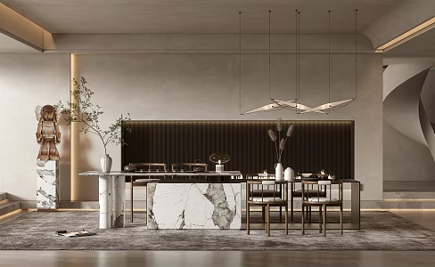 Quiet Tea Room 3d model