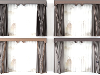 New Chinese Curtain 3d model