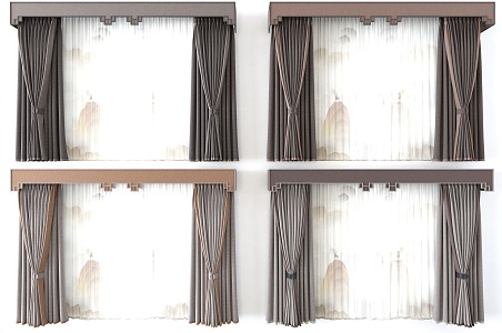 New Chinese Curtain 3d model