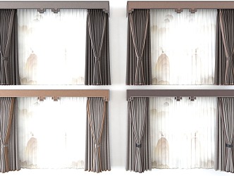 New Chinese Curtain 3d model