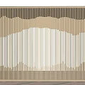 Grille partition hollow partition screen partition grille background wall 3d model