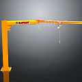 Yellow Functional Vehicle Featuring LIFT Crane Arm And Heavy Lifting Capacity