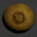 Fresh Ripe Golden Kiwi Fruit With Fuzzy Yellow Skin And Oval Shape