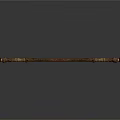 Handcrafted Brown Long Stick With Textured Surface And Rounded Ends For Daily Use