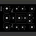 Professional Black Electronic Audio Mixer With Multiple Control Knobs And Ports