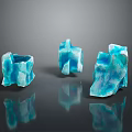 Blue Stone Decorative Pieces With Irregular Shapes For Home Decoration Ornaments