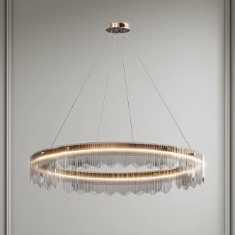 STUART Chandelier Glass Chandelier Metal Chandelier Light Luxury Chandelier Art Chandelier 3d model