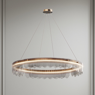 STUART Chandelier Glass Chandelier Metal Chandelier Light Luxury Chandelier Art Chandelier 3d model