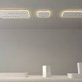 Modern Ceiling Lights With Sleek Design And Warm Yellow Glow For Minimalist Interior Illumination
