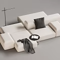Modern Multiplayer Sofa Module Sofa Back-to-Back Sofa 3d model