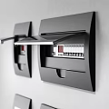 Projection Monitoring System With Surveillance Cameras Control Panels Monitors And Door Access Devices