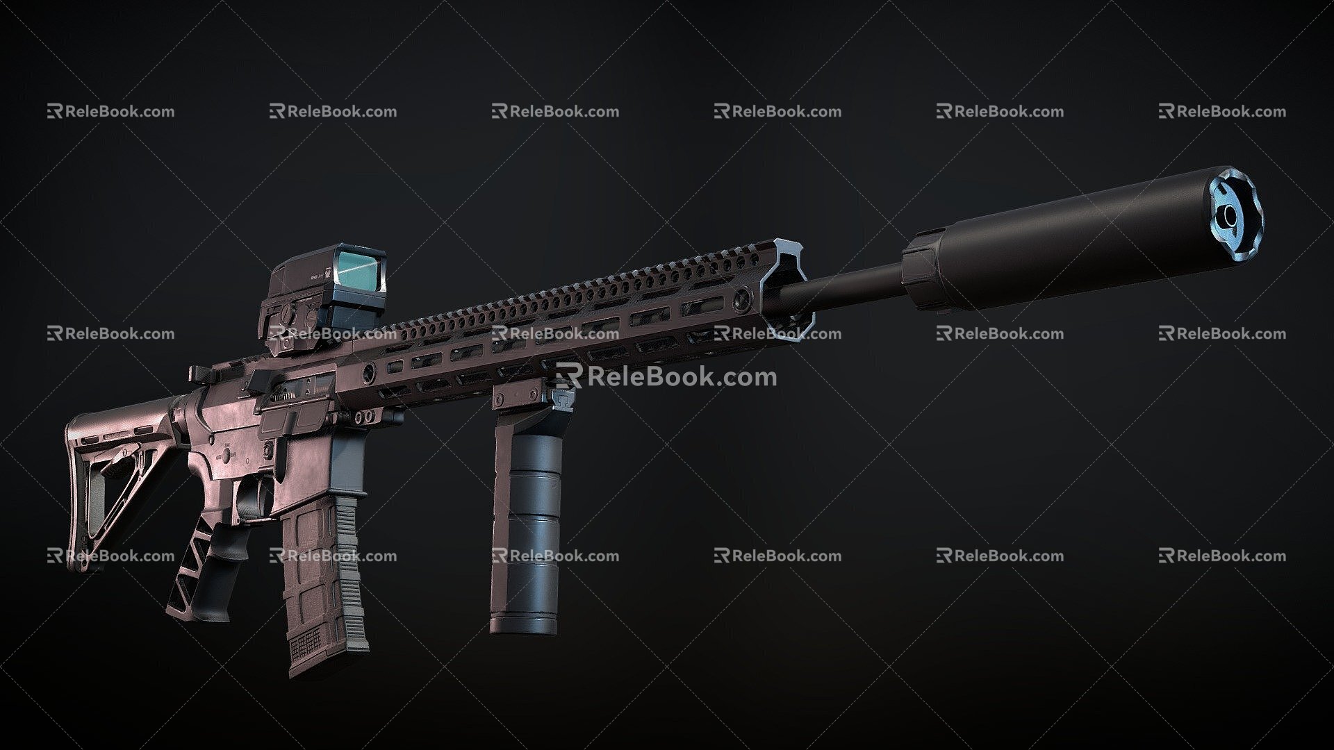 Weapon Custom Rifle 3d model