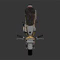 Vintage Yellow Motorcycle With Black Seat Silver Engine And Classic Wheels