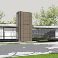 Modern Gate 3d model
