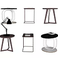 Stylish Modern Side Tables With Various Contemporary Designs And Sleek Structures 3d model