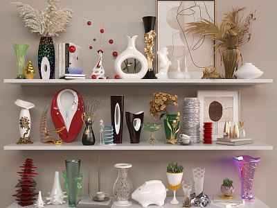 Jewelry Ornaments Material Decoration Rack Ornaments Decoration Fashion Decorations 3d model