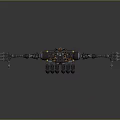 Mechanical Robot Character Design With Extended Arms And Detailed Legs