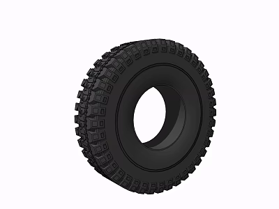 Heavy Duty Off Road Tire With Deep Tread Design For All Terrain Vehicles 3d model