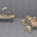 root carving tea sea 3d model
