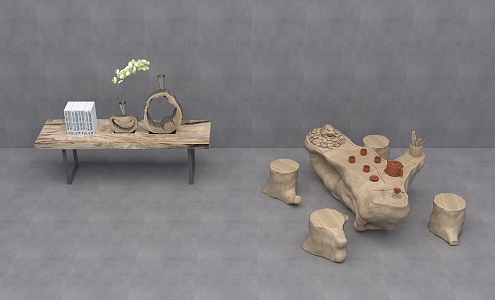 root carving tea sea 3d model