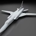 Detailed Grey Scale Aircraft Model With Streamlined Design And Smooth Surface