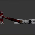 Three Hardware Tools Hammers With Red Black Striped Wooden And Black Handles Silver Heads