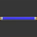 Long Strip Shaped Device Featuring Black Body Yellow Ends Blue Tube And Red Button