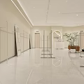 MRS ZONA Clothing Store With Mannequins Clothing Displays Green Plants And Bright Interior