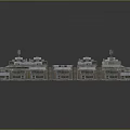 Modern Residential Building Complex With Multiple Units Swimming Pool Courtyards And Roof Structures