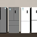 Stylish Modern Refrigerators Freezers With Black Silver Double Multi Door Designs