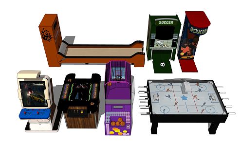 Modern game machine game machine 3d model