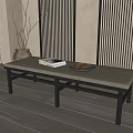 Retro Bench 3d model