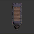 Purple Van with Crocodile Mouth Design and Roof Rack Decorative Patterns