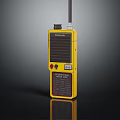 Yellow Teledex Turbo Door Chime With Red Button And Black Label