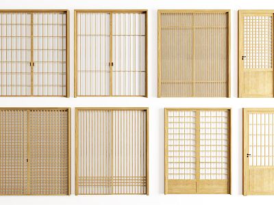 Japanese-style sliding door model