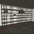 Modern Open Bookshelf Design With Metal Frame Wooden Shelves And Decorative Items