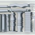 Gypsum of Jane's Roman Column 3d model