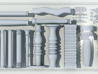 Gypsum of Jane's Roman Column 3d model