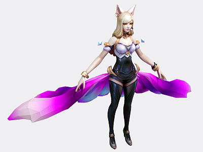 Modern game characters League of Heroes 3d model