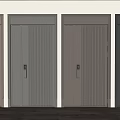 Modern security door 3d model