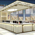 Luxurious Modern Jewelry Store Interior With Display Counters And Lighting Fixtures