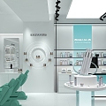 Skin Care Experience Store Skin Care Display Beauty Makeup Experience Store Cosmetic Store Cosmetic Cabinet Technology Skin Care Beauty Store 3d model