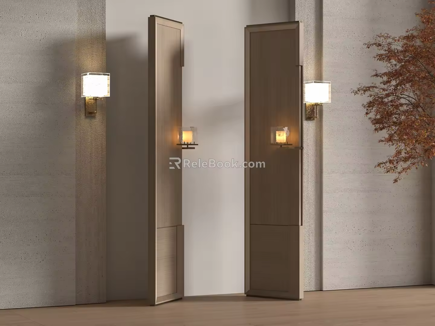 new chinese style screen 3d model