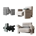 Modern Leisure Chairs With Various Designs Colors And Patterned Accent Pillows