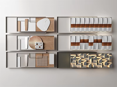 Modern wall decoration wall decoration pendant 3d model